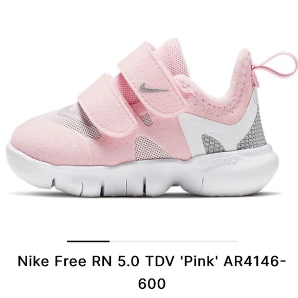 Nike Other - Nike Free RN 5.0 TDV 'Pink' AR4146-600 size 7c